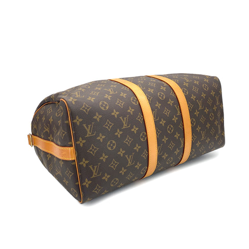 LOUIS VUITTON MONOGRAM KEEPALL BANDOULIERE 45 LUGGAGE BROWN M41418 90320187