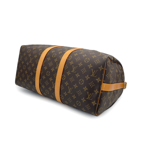 LOUIS VUITTON MONOGRAM KEEPALL BANDOULIERE 45 LUGGAGE BROWN M41418 90320187