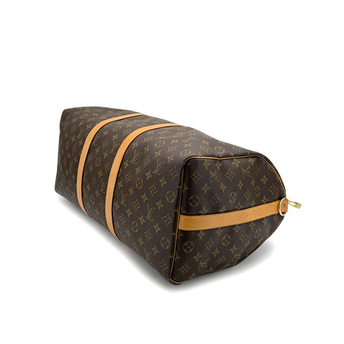 LOUIS VUITTON MONOGRAM KEEPALL BANDOULIERE 50 LUGGAGE BROWN M41416 90324136