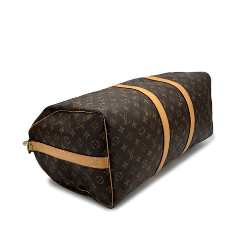 LOUIS VUITTON MONOGRAM KEEPALL BANDOULIERE 50 LUGGAGE BROWN M41416 90325326