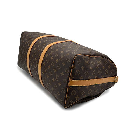 LOUIS VUITTON MONOGRAM KEEPALL BANDOULIERE 50 LUGGAGE BROWN M41416 90325326