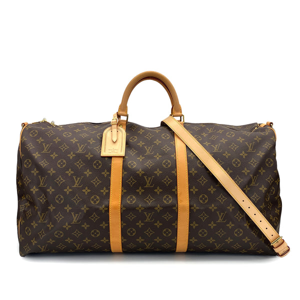 LOUIS VUITTON MONOGRAM KEEPALL BANDOULIERE 60 LUGGAGE BROWN M41412 90313861