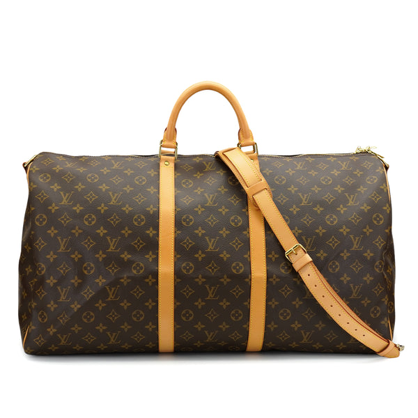 LOUIS VUITTON MONOGRAM KEEPALL BANDOULIERE 60 LUGGAGE BROWN M41412 90326761