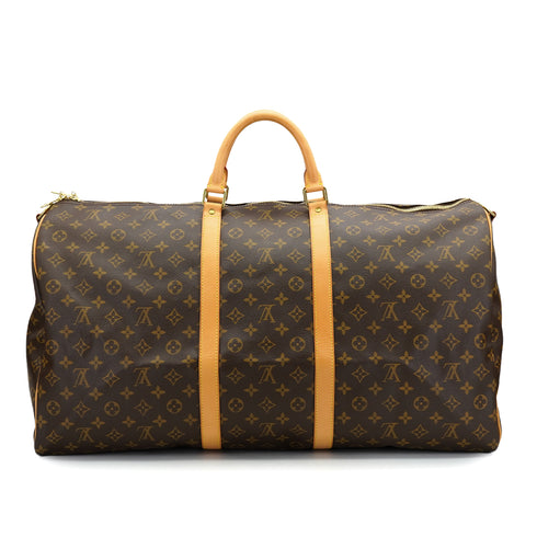 LOUIS VUITTON MONOGRAM KEEPALL BANDOULIERE 60 LUGGAGE BROWN M41412 90326761