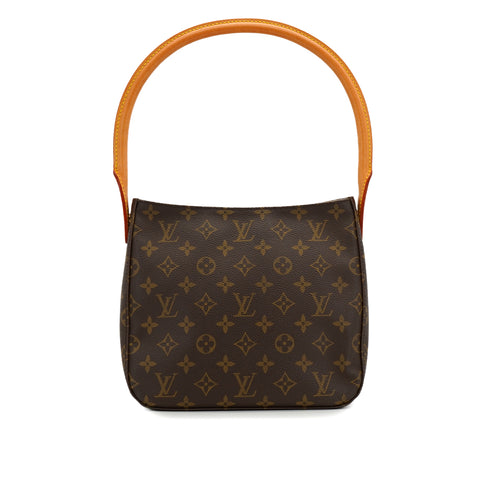 LOUIS VUITTON MONOGRAM LOOPING MM SHOULDER BAG BROWN M51146 90327870