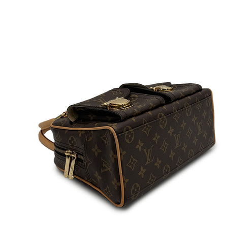 LOUIS VUITTON MONOGRAM MANHATTAN PM HAND BAG BROWN M40026 90325327