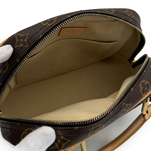 LOUIS VUITTON MONOGRAM MANHATTAN PM HAND BAG BROWN M40026 90325327