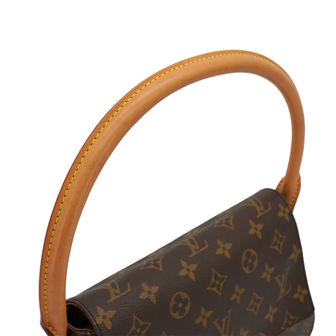 LOUIS VUITTON MONOGRAM MINI LOOPING SHOULDER BAG BROWN M51147 90328114