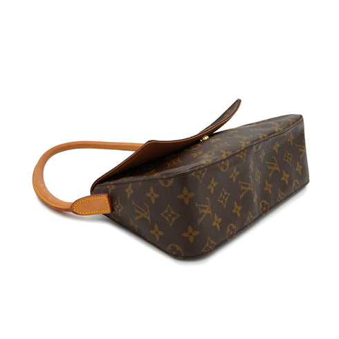 LOUIS VUITTON MONOGRAM MINI LOOPING SHOULDER BAG BROWN M51147 90326785