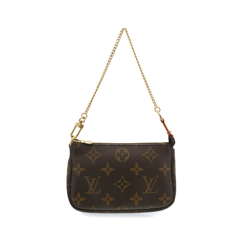 LOUIS VUITTON MONOGRAM MINI POCHETTE ACCESSOIRES HAND BAG BROWN M58009 90312589