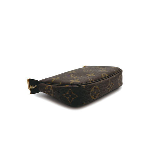 LOUIS VUITTON MONOGRAM MINI POCHETTE ACCESSOIRES HAND BAG BROWN M58009 90312589