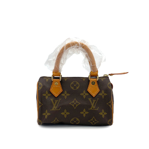 LOUIS VUITTON MONOGRAM MINI SPEEDY HAND BAG BROWN M41534 90325938