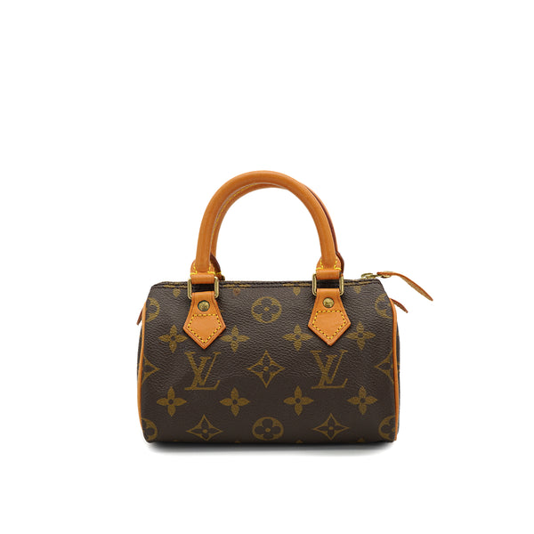 LOUIS VUITTON MONOGRAM MINI SPEEDY HAND BAG BROWN M41534 90327872