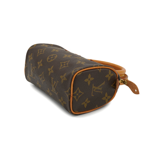 LOUIS VUITTON MONOGRAM MINI SPEEDY HAND BAG BROWN M41534 90327872