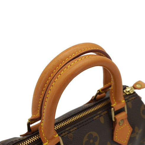 LOUIS VUITTON MONOGRAM MINI SPEEDY HAND BAG BROWN M41534 90327872