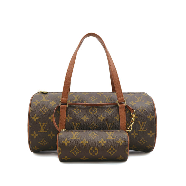 LOUIS VUITTON MONOGRAM PAPILLON 30 HAND BAG BROWN MONOGRAM CANVAS M51386 90311976
