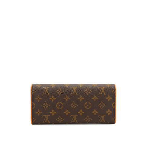 LOUIS VUITTON MONOGRAM POCHETTE TWIN GM SHOULDER BAG BROWN M51852 90328118