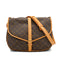 LOUIS VUITTON MONOGRAM SAMUR 35 SHOULDER BAG BROWN M42254 90330704