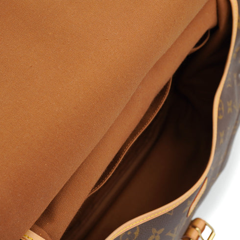LOUIS VUITTON MONOGRAM SAMUR 35 SHOULDER BAG BROWN M42254 90330704