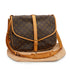 LOUIS VUITTON MONOGRAM SAMUR 35 SHOULDER BAG BROWN M42254 90330704