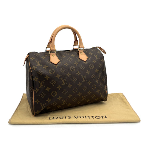 LOUIS VUITTON MONOGRAM SPEEDY 30 HAND BAG BROWN M41526 90321157