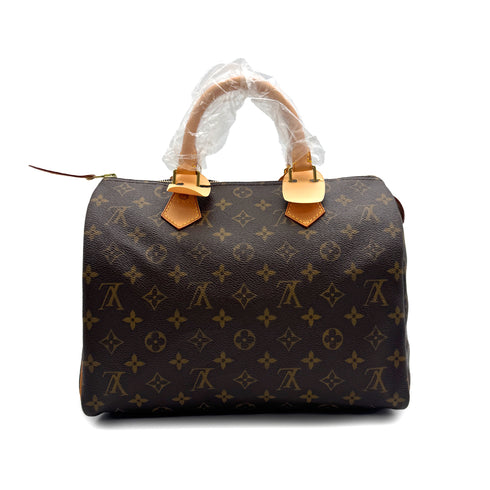 LOUIS VUITTON MONOGRAM SPEEDY 30 HAND BAG BROWN M41108 90319152
