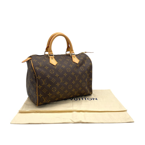 LOUIS VUITTON MONOGRAM SPEEDY 30 HAND BAG BROWN M41526 90313328