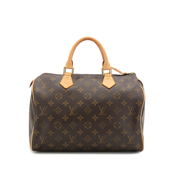 LOUIS VUITTON MONOGRAM SPEEDY 30 HAND BAG BROWN M41526 90323202