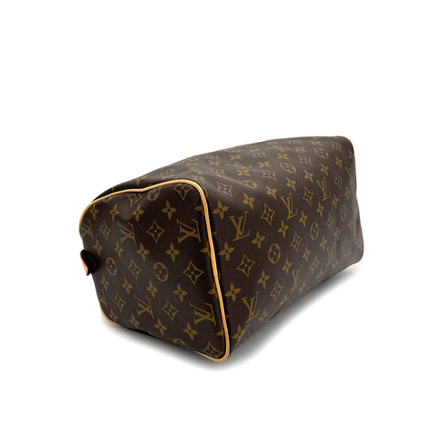 LOUIS VUITTON MONOGRAM SPEEDY 30 HAND BAG BROWN M41526 90323202
