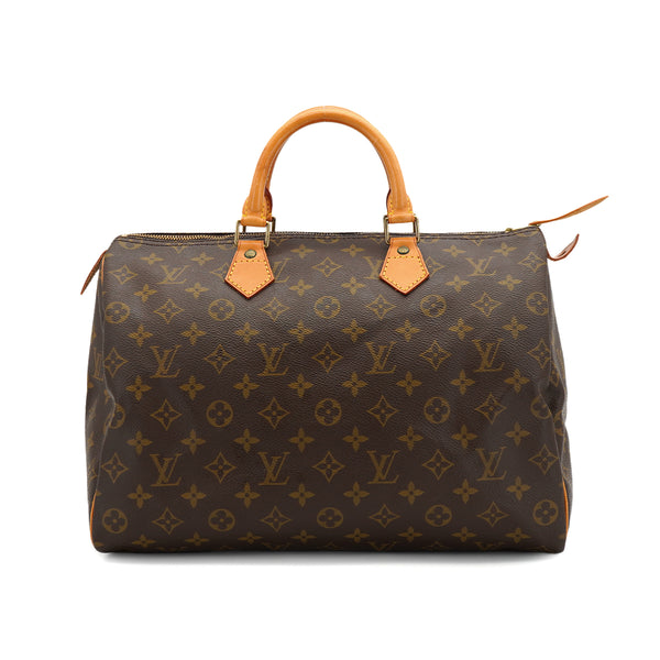 LOUIS VUITTON MONOGRAM SPEEDY 35 HAND BAG BROWN M41524 90326752