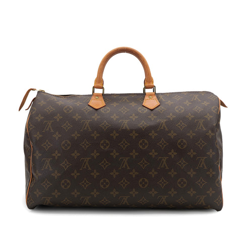 LOUIS VUITTON MONOGRAM SPEEDY 40 HAND BAG BROWN M41106 90312582