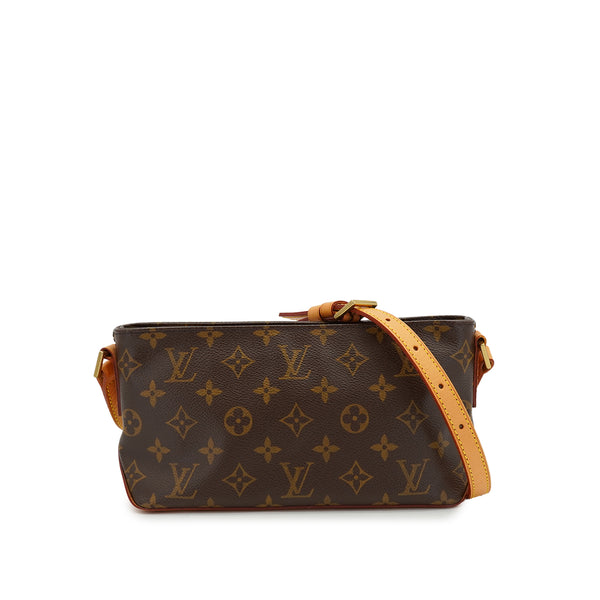 LOUIS VUITTON MONOGRAM TROTTEUR SHOULDER BAG BROWN M51240 90327888