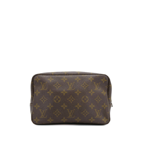 LOUIS VUITTON MONOGRAM TROUSSE TOILETTE 23 CLUTCH BAG BROWN M47524 90312580
