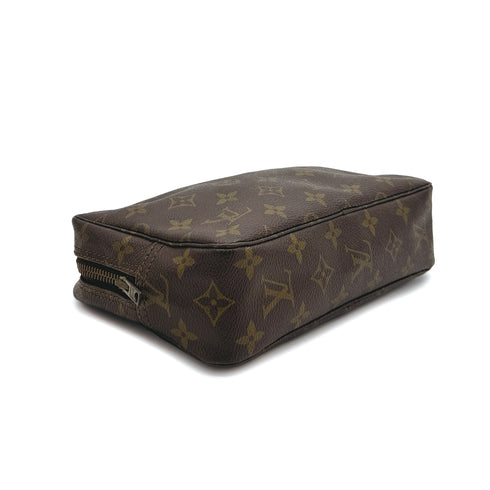 LOUIS VUITTON MONOGRAM TROUSSE TOILETTE 23 CLUTCH BAG BROWN M47524 90312580