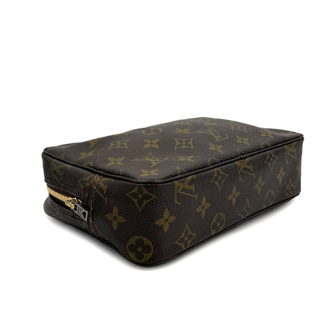 LOUIS VUITTON MONOGRAM TROUSSE TOILETTE 23 CLUTCH BAG BROWN M47524 90313310