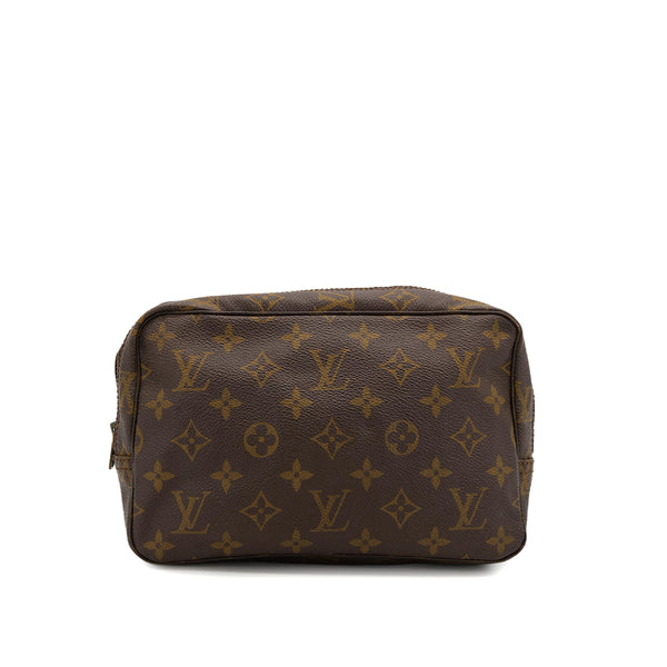 LOUIS VUITTON MONOGRAM TROUSSE TOILETTE 23 CLUTCH BAG BROWN M47524 90313322
