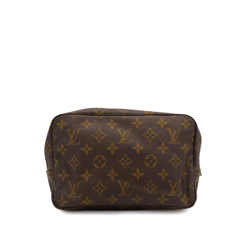 LOUIS VUITTON MONOGRAM TROUSSE TOILETTE 23 CLUTCH BAG BROWN M47524 90313322