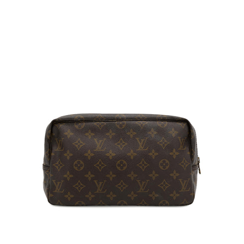 LOUIS VUITTON MONOGRAM TROUSSE TOILETTE 28 CLUTCH BAG BROWN M47522 90313313