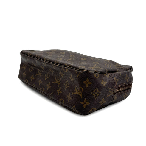 LOUIS VUITTON MONOGRAM TROUSSE TOILETTE 28 CLUTCH BAG BROWN M47522 90313313