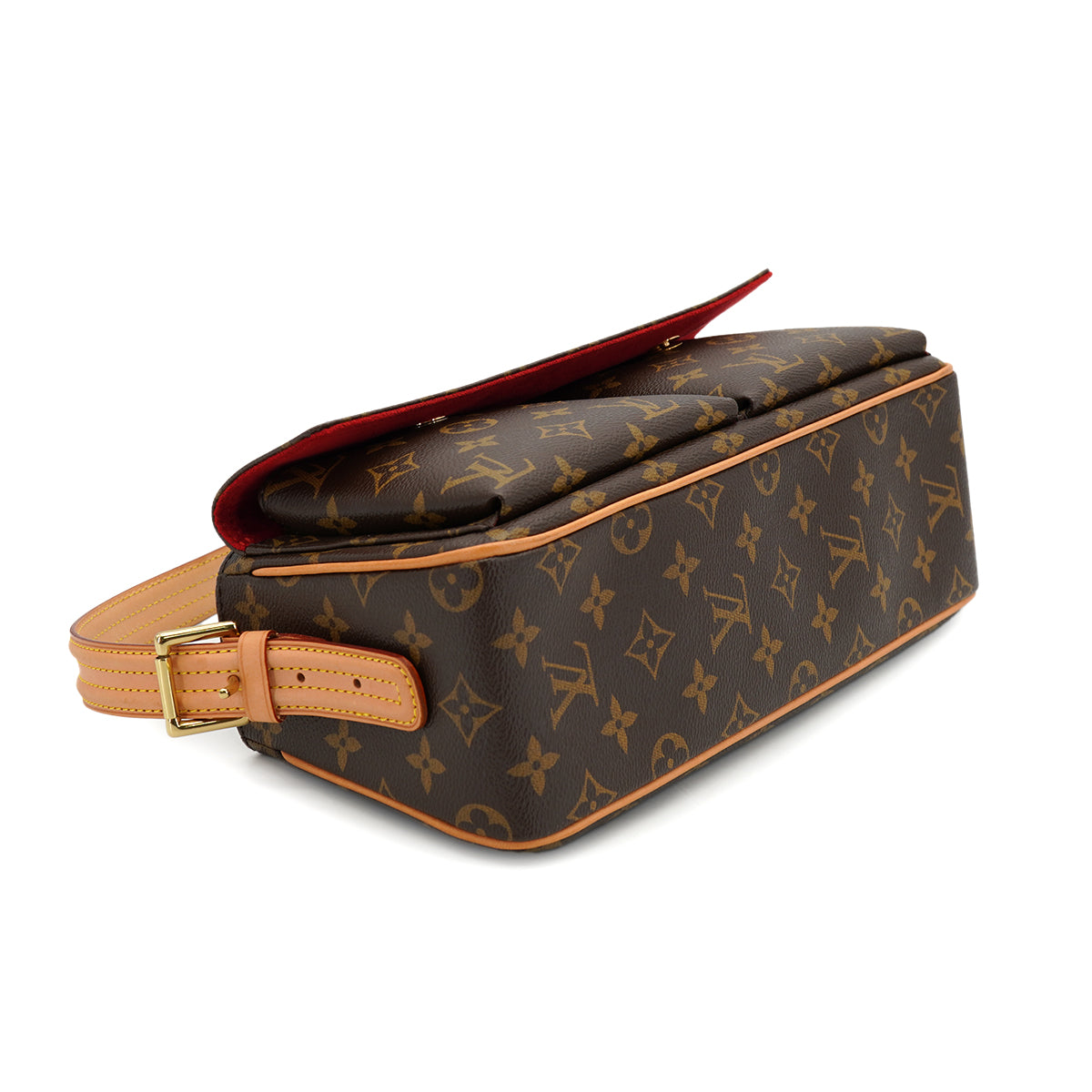 【マクラ】Louis Vuitton ボディバッグ ブラウン キャンバス LOUIS VUITTON MONOGRAM VIVA CITE MM SHOULDER BAG BROWN M51164