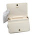 CHANEL MATELASSE BOOK MOTIF CHAIN SHOULDER BAG BLACK WHITE LAMB SKIN GOLD HARDWARE 90334501