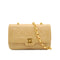 VINTAGE CHANEL MINI MATELASSE CHAIN SHOULDER BAG BEIGE LAMB SKIN GOLD HARDWARE 90333735