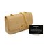 VINTAGE CHANEL MINI MATELASSE CHAIN SHOULDER BAG BEIGE LAMB SKIN GOLD HARDWARE 90333735