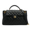 CHANEL MATELASSE CHAIN HAND SHOULDER BAG BLACK CAVIAR LAMB SKIN GOLD HARDWARE 90334268