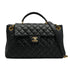 CHANEL MATELASSE CHAIN HAND SHOULDER BAG BLACK CAVIAR LAMB SKIN GOLD HARDWARE 90334268