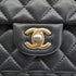 CHANEL MATELASSE CHAIN HAND SHOULDER BAG BLACK CAVIAR LAMB SKIN GOLD HARDWARE 90334268