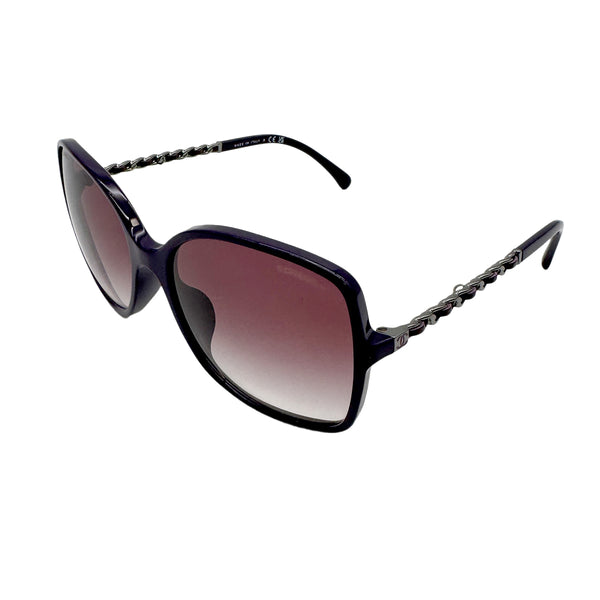 CHANEL SUNGLASSES COCOMARK CHAIN PURPLE EYEWEAR 90319117