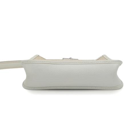 HERMES VESPA TPM WHITE TOILE H VEAU EPSOM SHOULDER BAG 2001 SQUARE H PALLADIU MHARDWARE 90343014