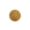 VINTAGE CHANEL COCOMARK BROOCH ROUND GOLD ACCESSORY 94A 90311841