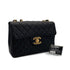 VINTAGE CHANEL JUMBO MATELASSE 30 CHAIN SHOULDER BAG BLACK CAVIAR SKIN GOLD HARDWARE 90311889